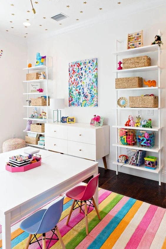 Colorful Girls Playroom Decoration and Inspiration