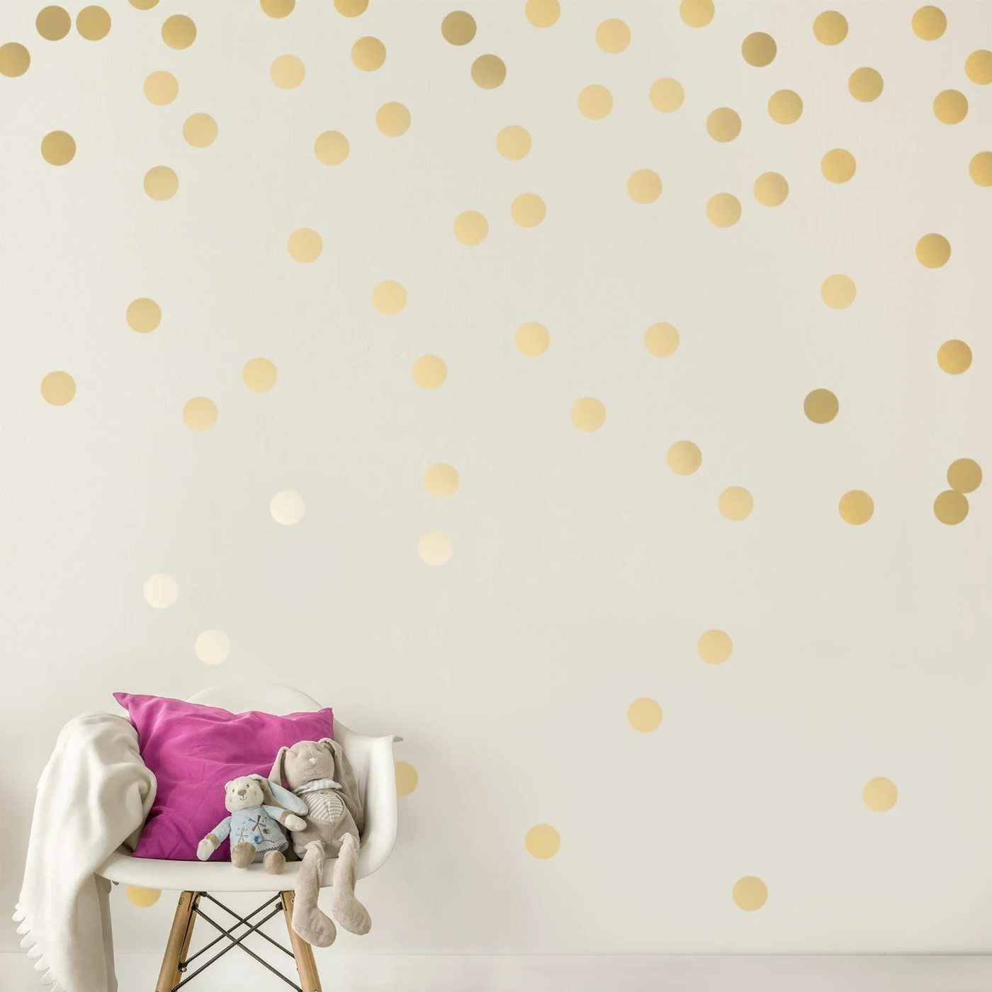 Girls Playroom Metallic Glitter Wall Decals