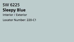 Sherwin Williams Sleepy Blue - SW 6225