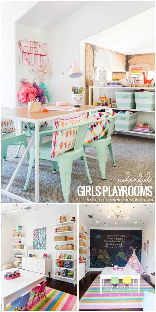 Delight your daughter and design a fun kids space with these tips, inspiration, and decorating picks for a colorful girls playroom.