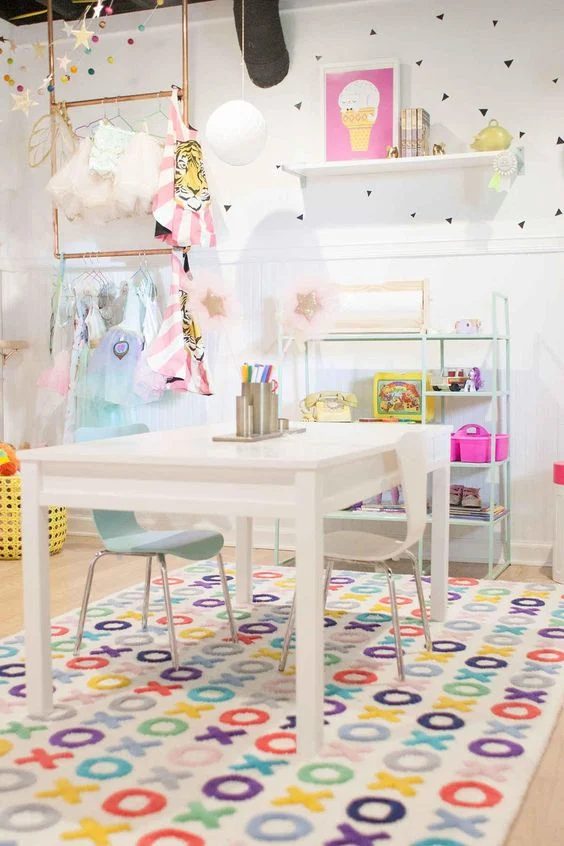 Colorful Girls Playroom Decoration and Inspiration
