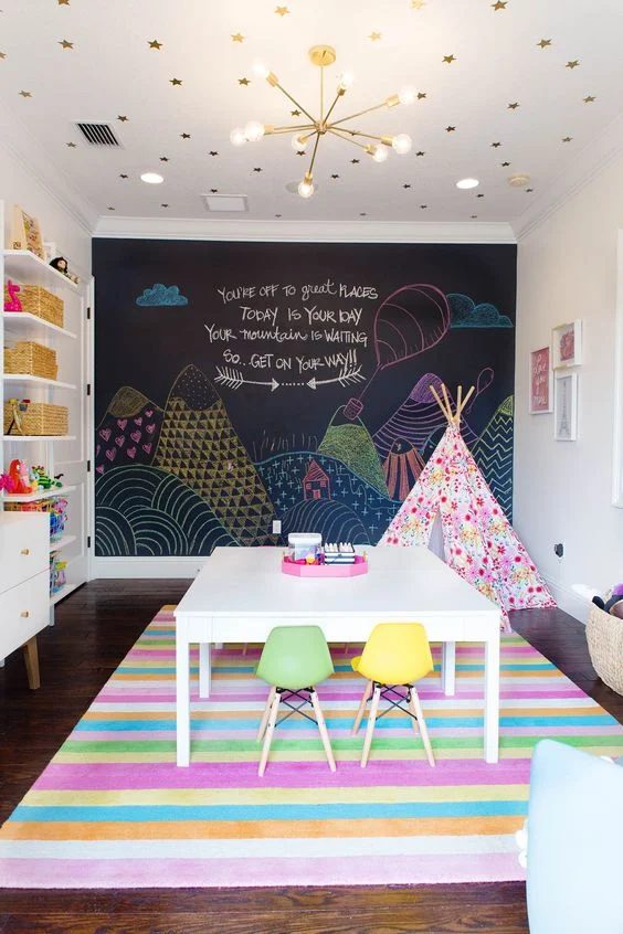 Colorful Girls Playroom Decoration and Inspiration