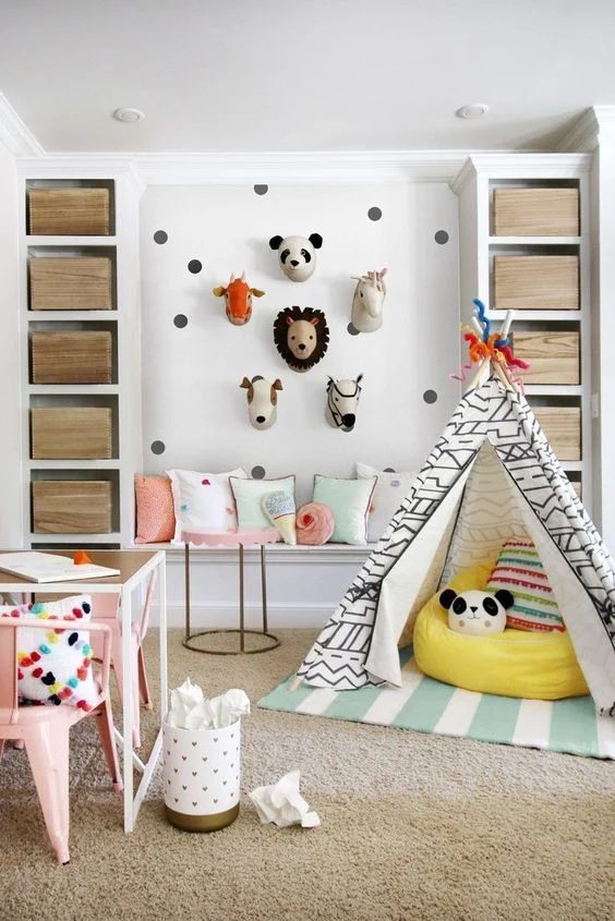 Colorful Girls Playroom Decoration and Inspiration