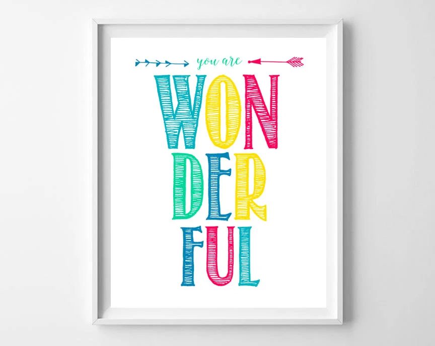 You Are Wonderful Frame