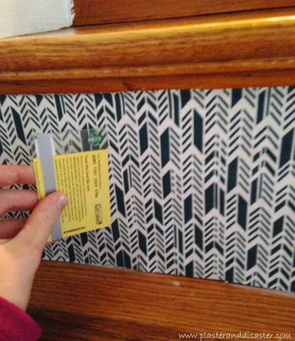 Update Stairway with Fabric by Plaster and Disaster featured on @Bekob