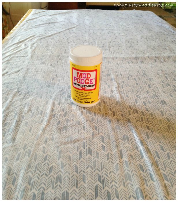 How to Use Fabric to Update a Stairwell by Plaster and Disaster featured on @Bekob