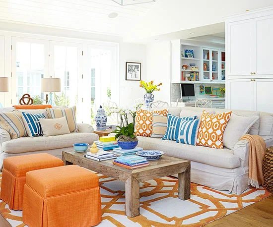 Colorful Summer Throw Pillow Under $25