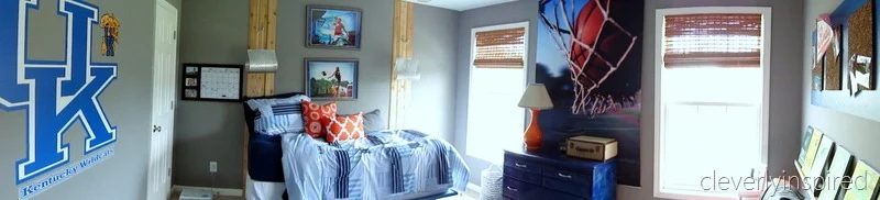 gray and orange boys room panorama colorful cool makeover for teen boys, cleverly inspired @Bekob