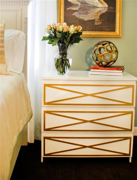 Apartment Therapy ikea overlays gold