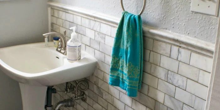 Complete Bathroom Remodel with Marble Subway Tile