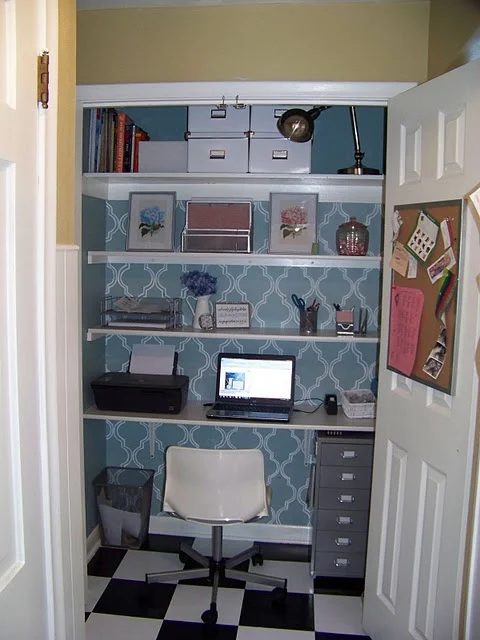 Computer Closet Office Remodel