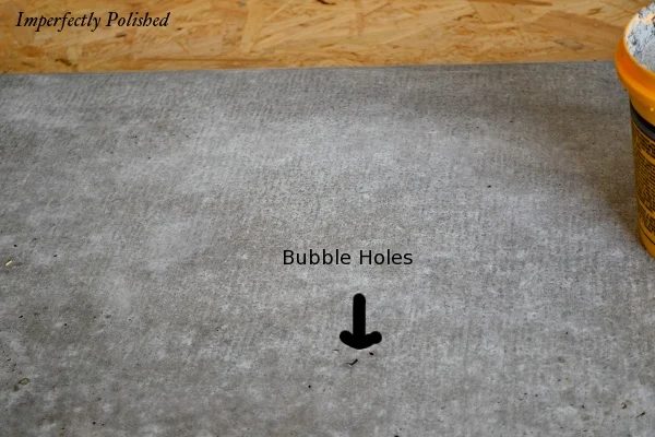 How To Fill Bubble Holes, Handmade Concrete Countertops, By Imperfectly Polished Featured On @Bekob