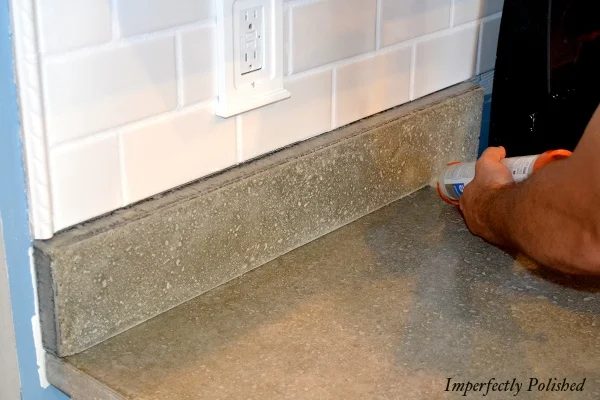 Installing Handmade Concrete Countertops And Molding, By Imperfectly Polished Featured On @Bekob