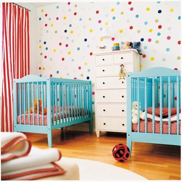 confetti walls polka dot walls