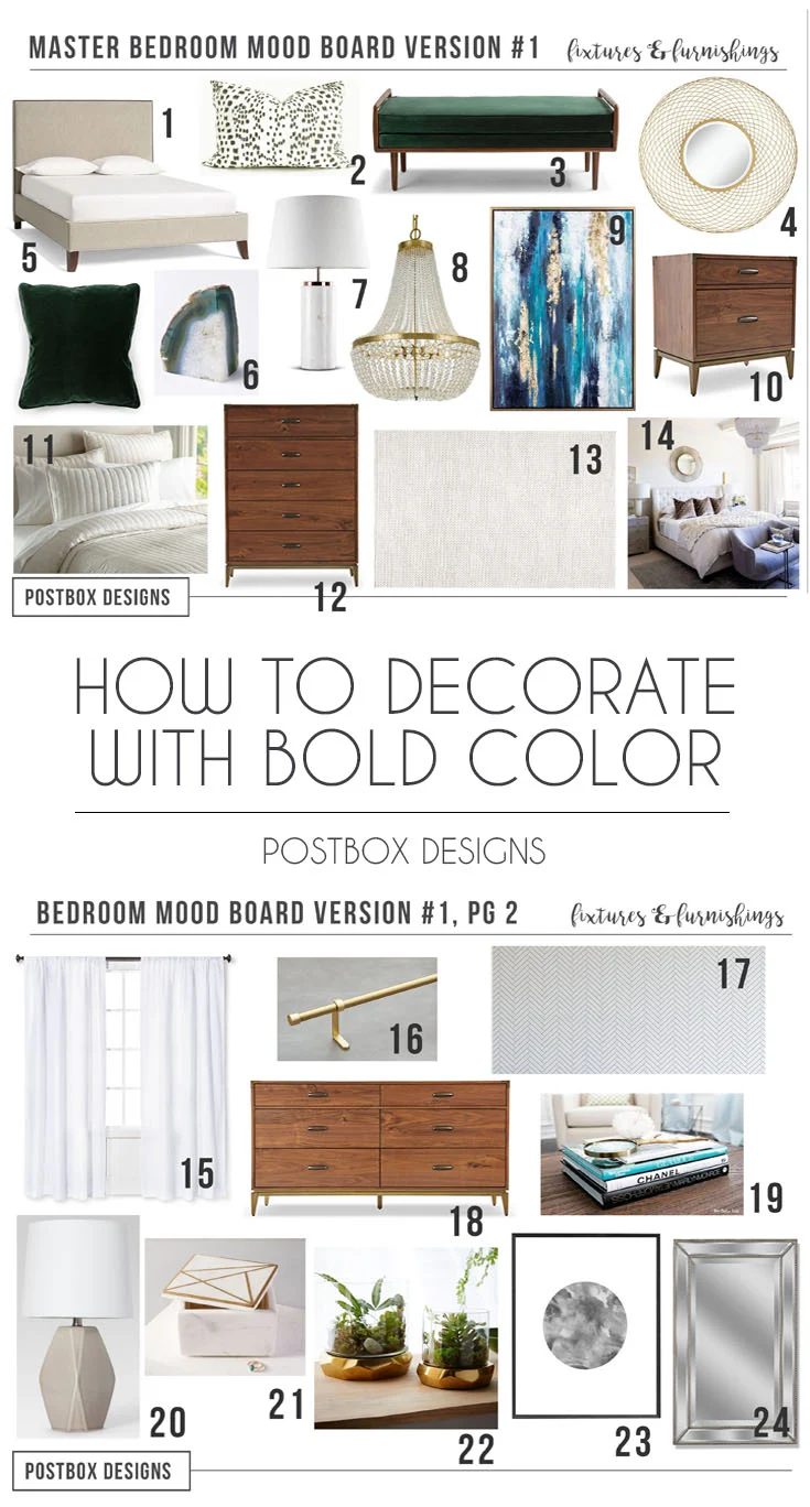Postbox Designs: 6 Tips to Decorating with Color in your Living Room Design