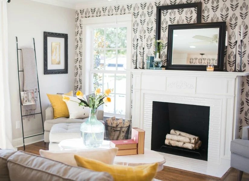 Get This Look: Contemporary Farmhouse Living Room | The Fixer Upper “Chicken House”