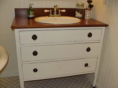 dresser to bathroom vanity