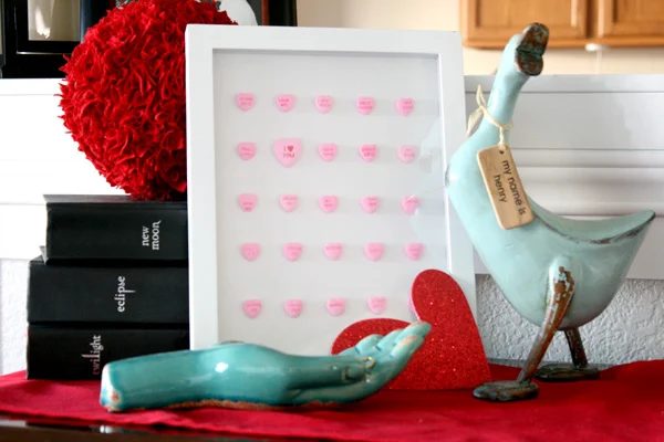 Conversation Heart Specimen Art: Valentine’s Decor!