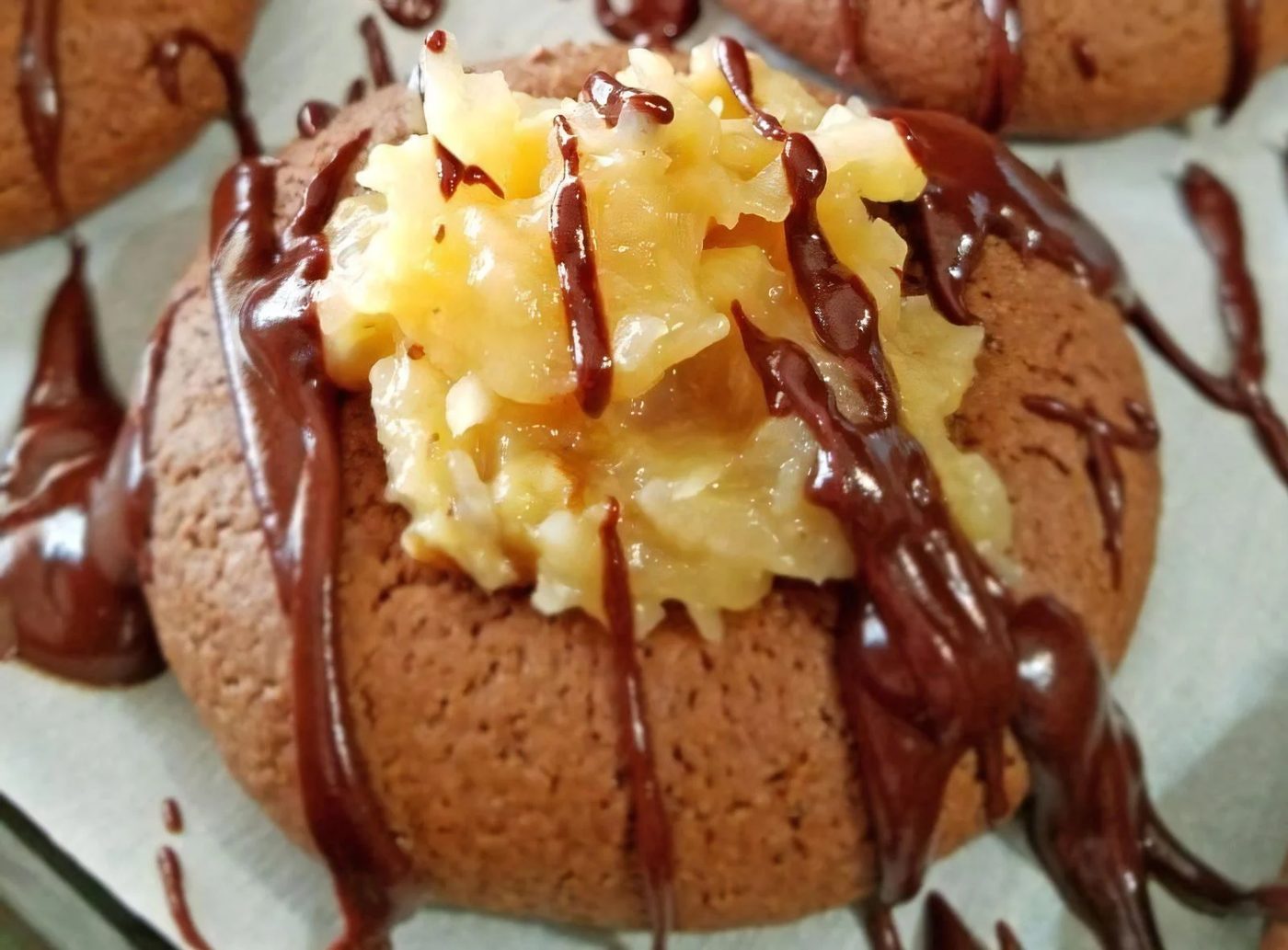 Greman Chocolate Thumbprint Cookies 123208