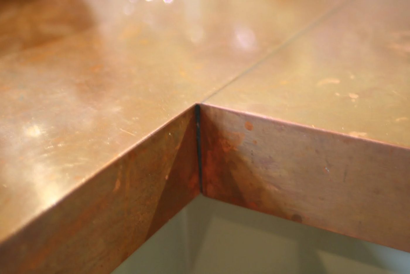Handmade copper countertops walkthrough