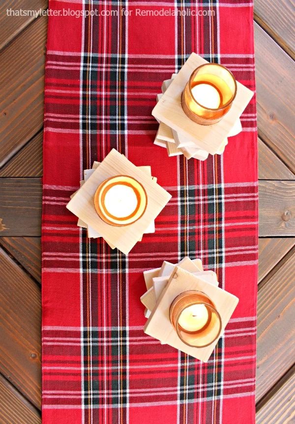 copper & wood candle holders 2