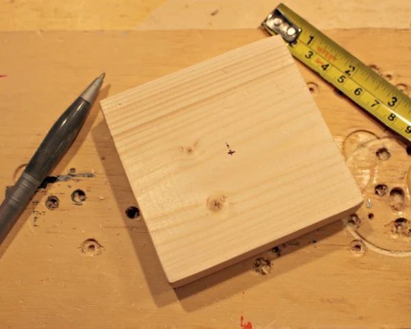copper & wood candle holder step 1
