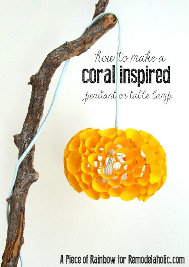 Handmade Coral-Inspired Lamp (made from paper!) @Bekob