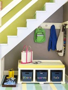 under-stairs mudroom thumb