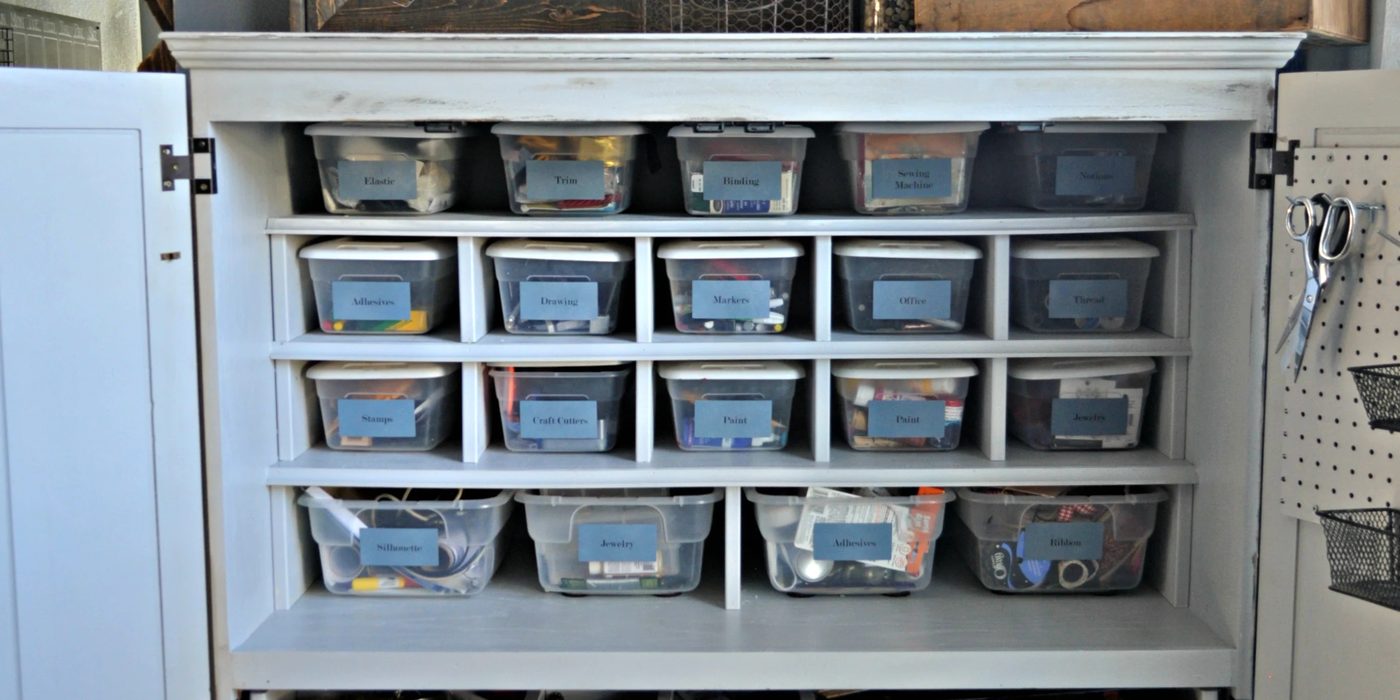 Craft Cabinet Makeover