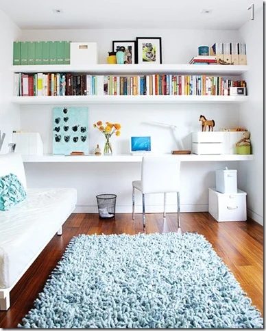 bright office crafting space
