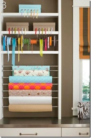 craft room design options gift wrapping station