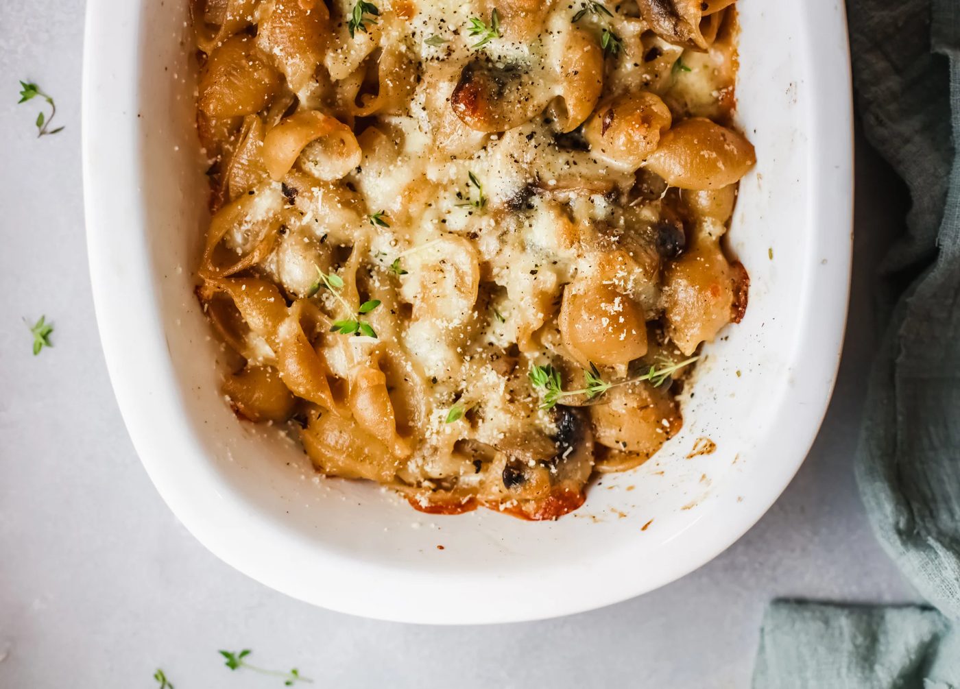 Creamy French Onion Pasta Bake
