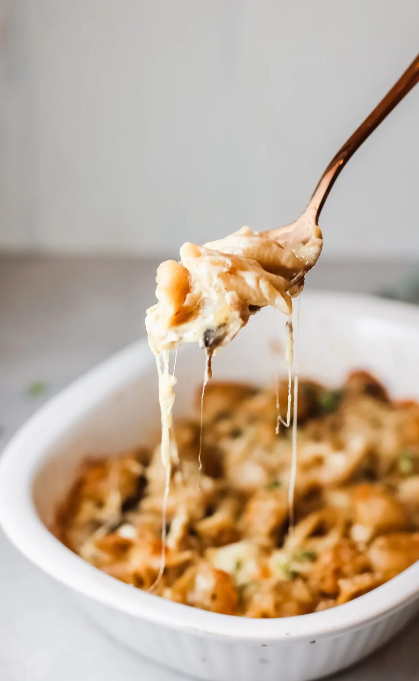 Creamy French Onion Pasta Bake