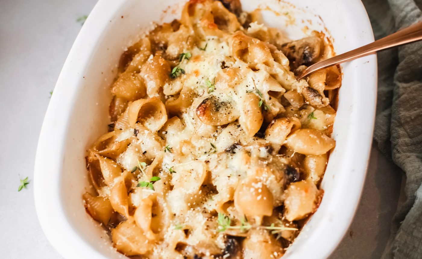 Creamy French Onion Pasta Bake