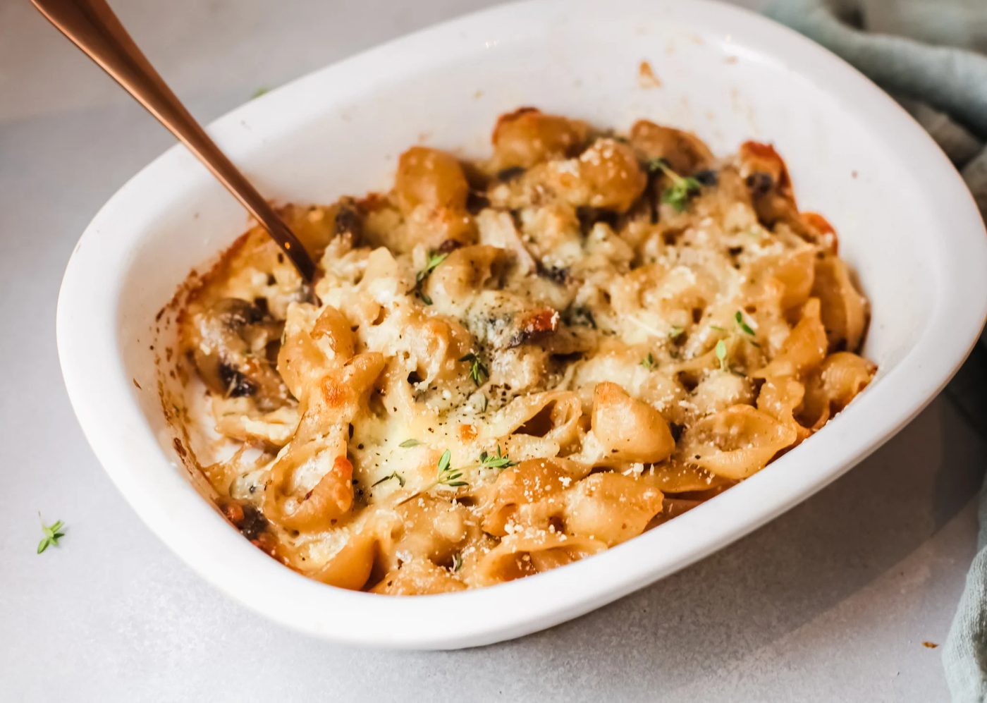Creamy French Onion Pasta Bake