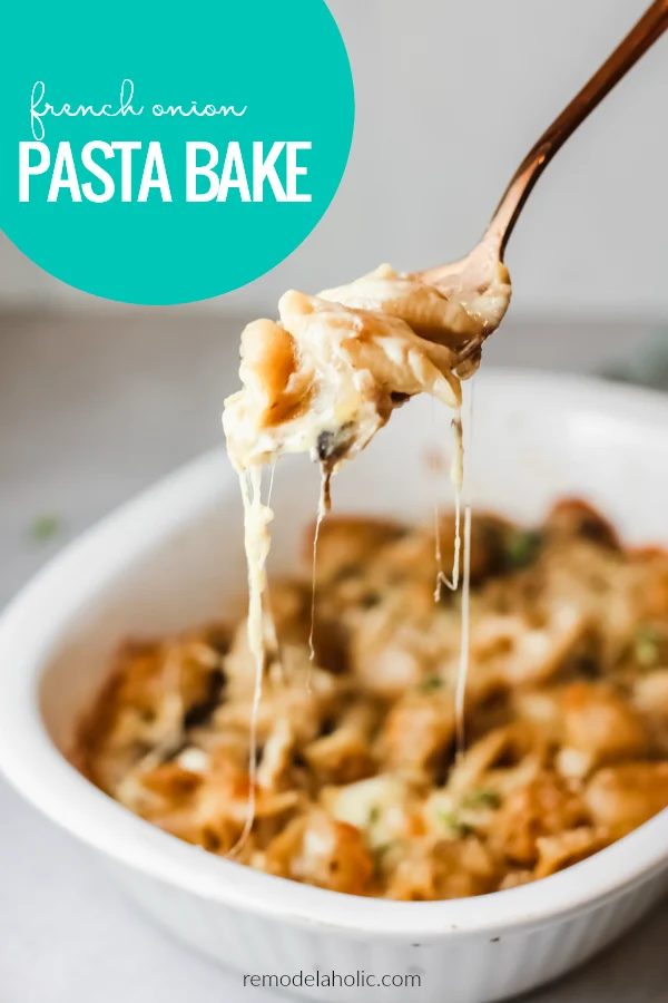 French Onion Pasta Bake Casserole, straightforward Weeknight Dinner option For Kids #Bekob
