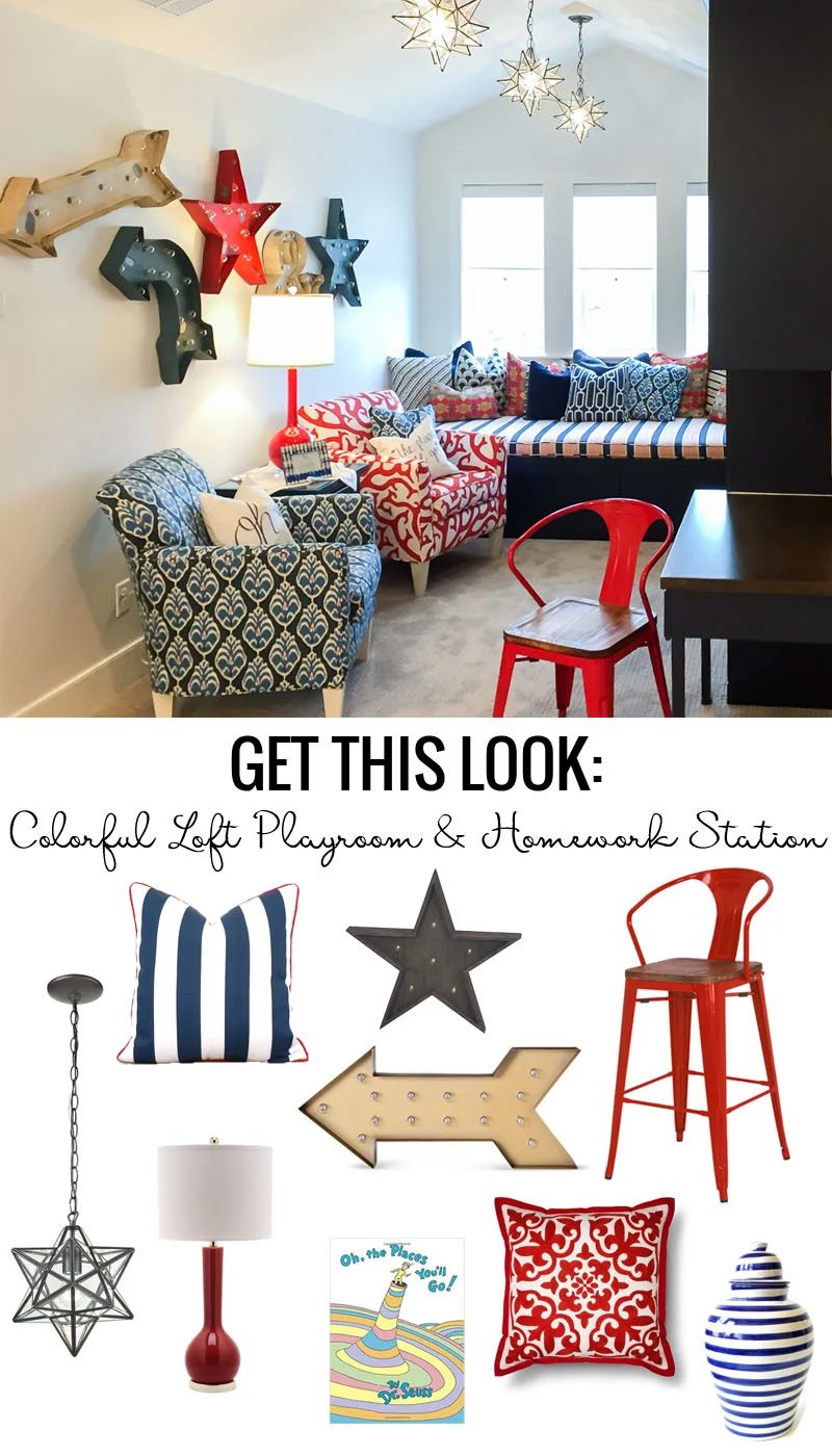 Get This Look Colorful Loft Playroom And Homework Station
