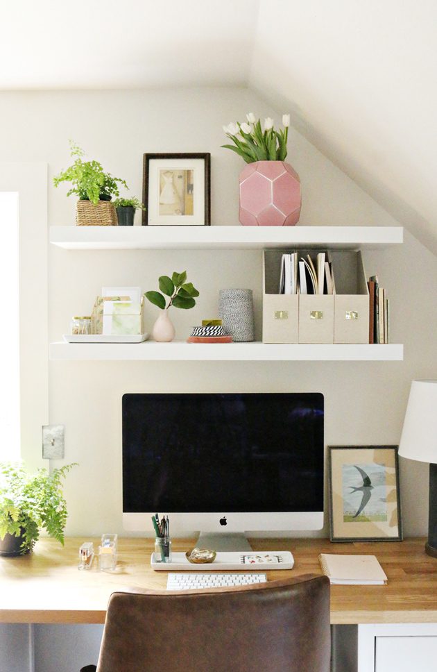 Inspiration: Create a Small Space Homework Station or Home Office This Back to School Season | Postbox Designs for #Bekob