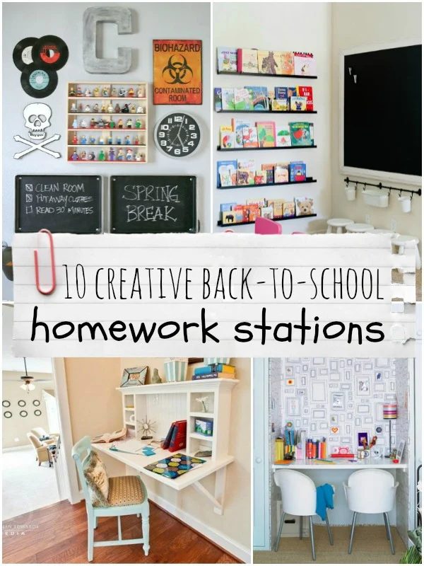 10 creative back-to-school homework stations, Bekob.com