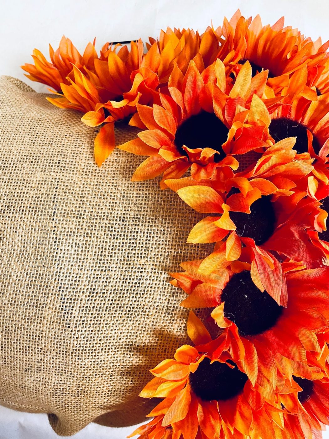 Handmade Sunflower Dollar Store Pumpkin Wreath, Bekob (6)
