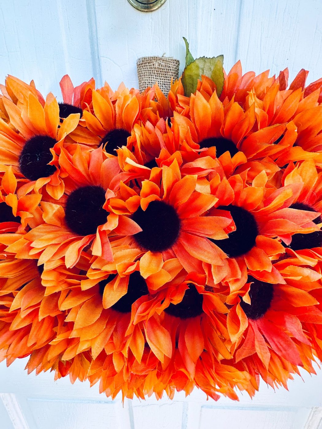 Handmade Sunflower Dollar Store Pumpkin Wreath, Bekob (30)
