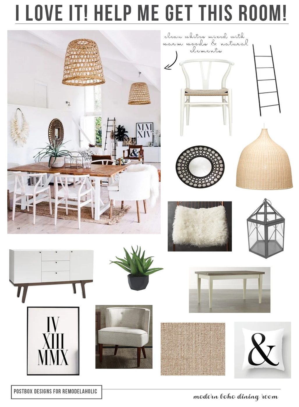 Get The Look: Boho Chic Dining Room Design Inspiration and Tips | Postbox Designs for Bekob.com