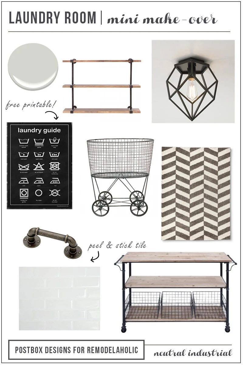 Postbox Designs: Create a Farmhouse Laundry Room on a modest-cost
