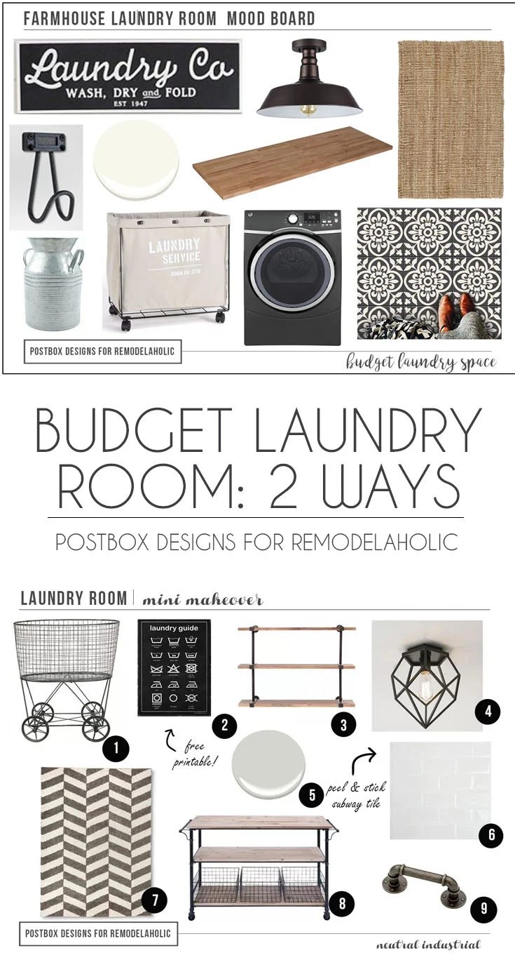 Postbox Designs: Create a Farmhouse Laundry Room on a modest-cost