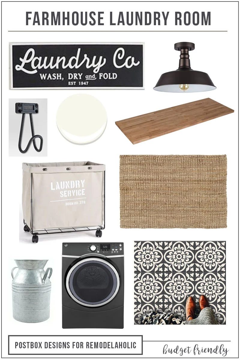 Postbox Designs: Create a Farmhouse Laundry Room on a modest-cost