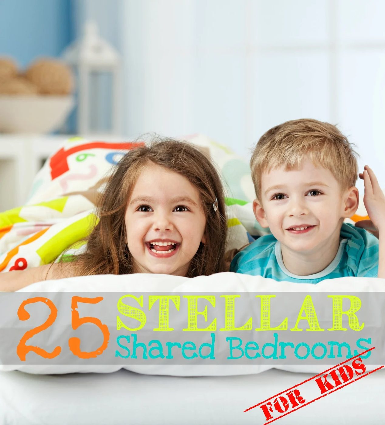 No matter the age or gender, having kids share a bedroom can be challenging. Here are 25 solid options to create the well fitted shared bedroom! 25 Stellar Shared Bedrooms for Kids