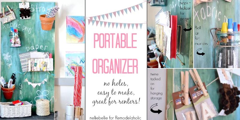 Create Storage with a Portable Organizer