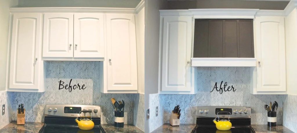 handmade custom range hood before and after, The Rozy Home featured on Bekob