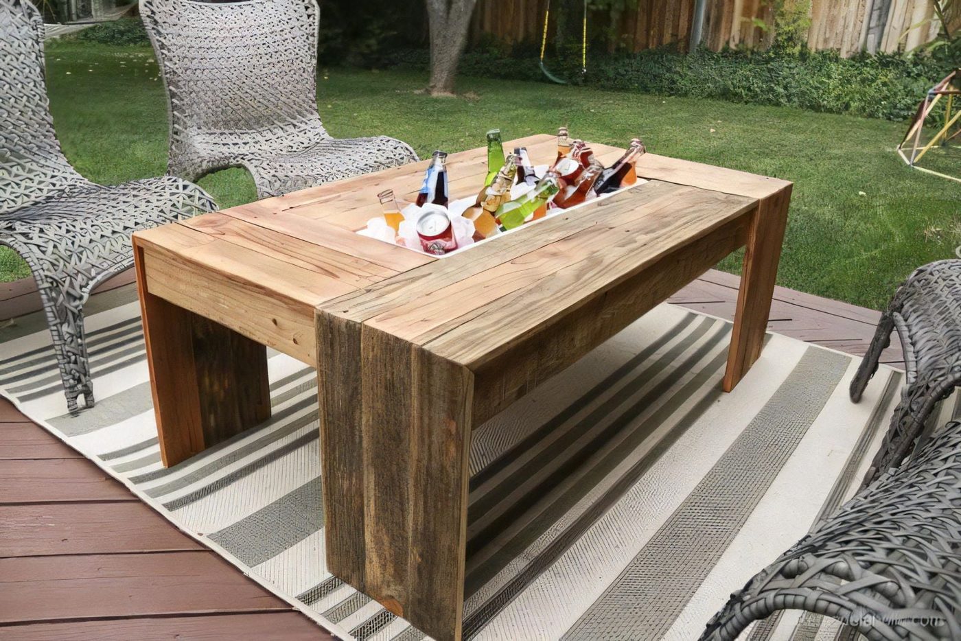 16 Rustic Pallet Wood Coffee Table @Bekob 9188 600x400 034358