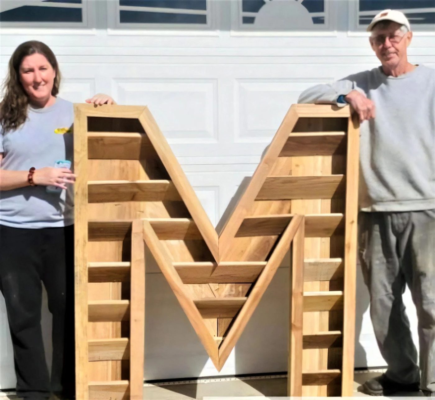 12 Cedar Monogram Planter Wood Letter M By Debbie And Her Dad Plans By Bekob 596x800 034332